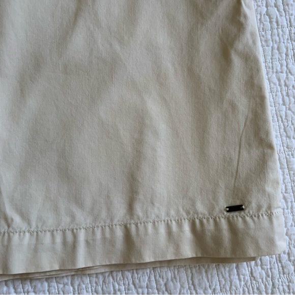 TOMMY HILFIGER CREAM COTTON A-LINE SHORT SKIRT / 8 - SMALL - MEDIUM - Picture 4 of 4